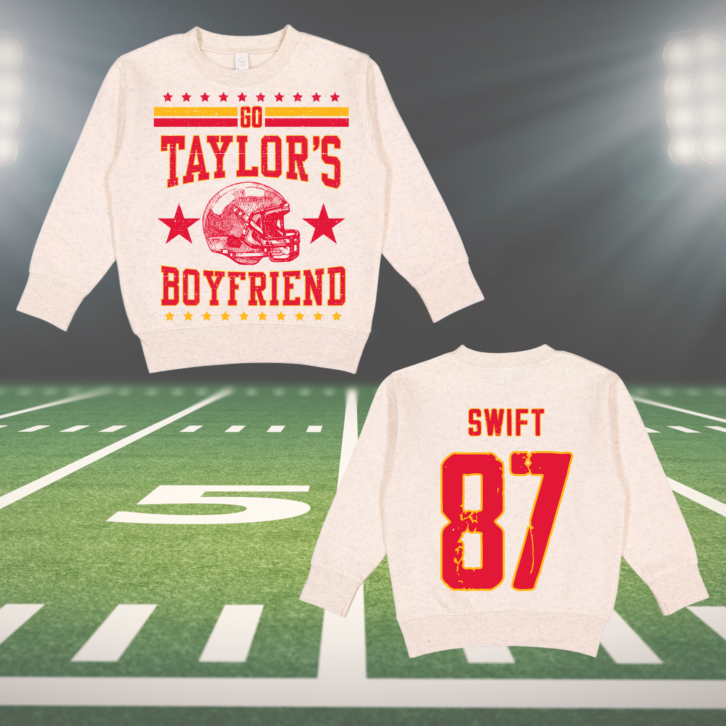 Go Taylor's Boyfriend Kids Crewneck